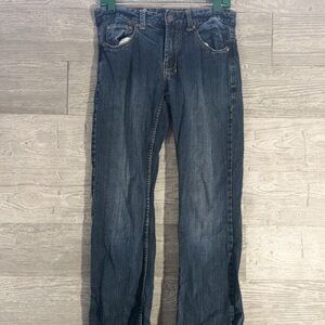 Urban Heritage Dark Blue Relaxed Jeans